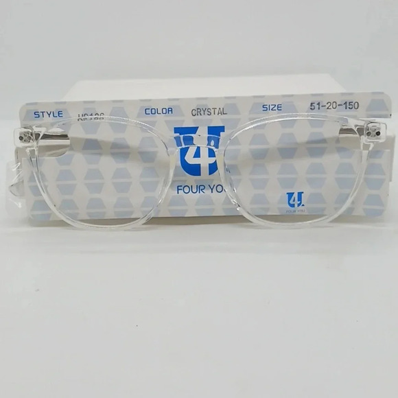 NWT RX-ABLE FOR YOU CRYSTAL CLEAR EYEGLASS FRAMES US106
